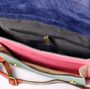 Véritable vache poil sur fourrure imprimé animal Messenger Bag Handmade Leather Satchel Vintage Western Fashionable Vintage Leather Bag - Product Image 3