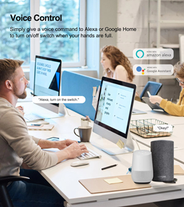 EU tuya cuộc sống thông minh cảm biến cảm ứng nhà dẫn công tắc đèn <span class=keywords><strong>Wii</strong></span> từ xa tường chuyển đổi điều khiển bằng giọng nói Alexa <span class=keywords><strong>Google</strong></span> nhà 16A 220V - Product Image 5