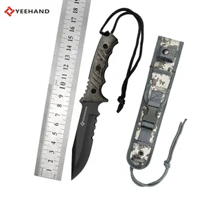 Yangjiang Factory Sale Micarta Handle Stainless Steel Hunting Knife Fixed Blade Outdoor Knife