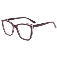 Monture de lunettes optiques Elan Optical RD26060, style œil de chat classique, très vendue, monture intégrale en acétate pour femmes, lunettes optiques, livraison directe d'usine