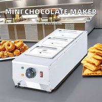Équipement de cuisine commerciale de haute qualité Four de fusion de chocolat à 3 bassins Chauffe-aliments Machine de fusion de chocolat électrique