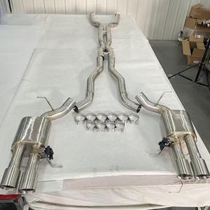 Système d'échappement Catback Valvetronic en acier inoxydable brossé de 1,5 mm d'épaisseur avec tube en X électronique pour M5 E60/E61/M6 E63/E64 S85 5.0L - Product Image 4