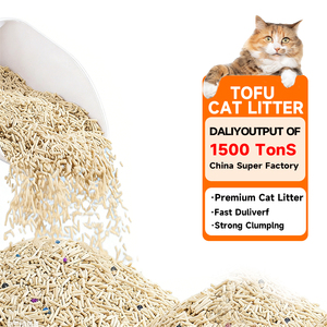 فضلات القطط الفاخرة من التوفو صديقة للبيئة وقابلة للتدفق في المرحاض 6 لتر مزيج من التوفو وفول الصويا لفضلات القطط - Product Image 2