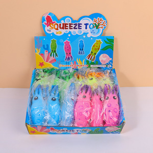 2025 Wholesales Custom <b>Squishy</b> Fidget Pressure Stress Relief Squeeze Squid Toy for Kids Adult - Product Image 5