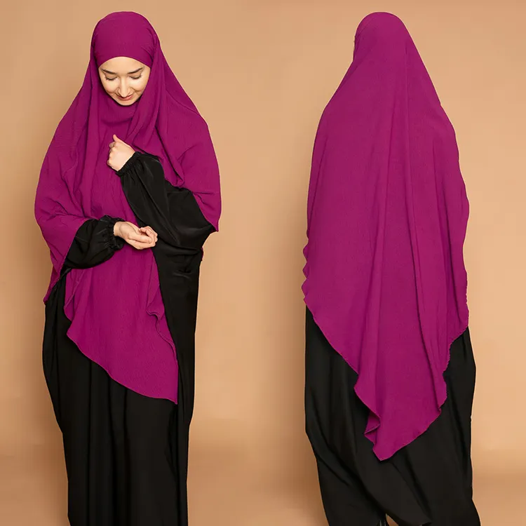 Jilbab sifon panjang baru Jilbab Khimar syal Muslim Malaysia doa Islam Ramadan Jilbab Jilbab Khimar untuk wanita