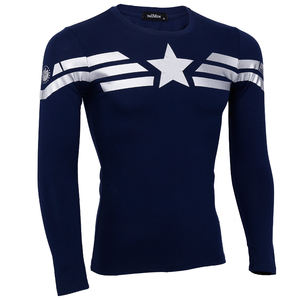 <b>Marvel</b> Hero compression custom long sleeve <b>t</b> <b>shirt</b> /custom sublimation rash guard - Product Image 2