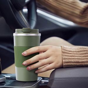 Mug de voyage isotherme avec logo personnalisé, couvercle anti-fuite, gobelet en acier inoxydable à double paroi pour boissons chaudes et froides - Product Image 3