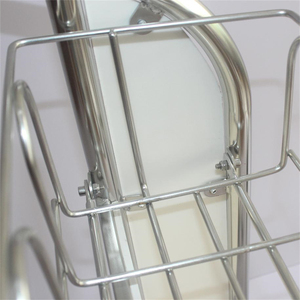 Natuurlijk Rubber Wielen Luchthaven Bagage Kar <span class=keywords><strong>4</strong></span> Wielen Luchthaven <span class=keywords><strong>Trolley</strong></span> Staal - Product Image 5