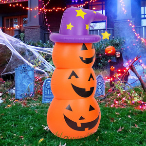 Juguete Inflable de Calabaza Roly Poly de 135x60cm, Decoración de Jardín para Halloween, Decoración de PVC para Exteriores, Unisex - Product Image 2
