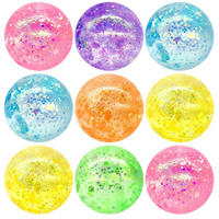 Bola Stres Glitter Squishy Figur Miniatur Penghilang Stres Bola Squishy Bola Adonan Squishy Figur Koleksi