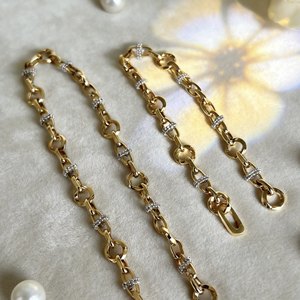 Cadena de Oro AU750 Certificada, Collar Grueso Estilo Nariz de Cerdo, Elegante y Lujoso, Cadena Gruesa de Moda Premium para Mujer - Product Image 3
