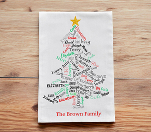 Serviettes <span class=keywords><strong>de</strong></span> cuisine <span class=keywords><strong>de</strong></span> Noël <span class=keywords><strong>en</strong></span> coton <span class=keywords><strong>en</strong></span> gros, motif arbre personnalisé, imprimé couleur, décoration saisonnière pour la maison, torchon à vaisselle, essuie-mains - Product Image 1