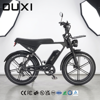 OUXI E-Bike 750Wh Yüksek Kapasiteli 48V Çıkarılabilir Bataryalı Çok Yönlü Elektrikli Bisiklet V8 Pro Distribütör Toptan Fiyatı
