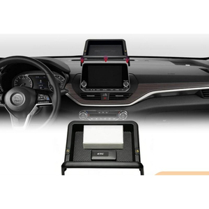 กล่องเก็บของด้านหลังหน้าจอควบคุมกลาง StarNav สำหรับ Nissan Rogue 2021-2025 ที่วางโทรศัพท์บนแผงหน้าปัด กล่องเก็บของอเนกประสงค์ - Product Image 1