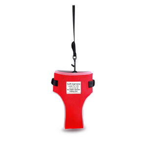 Correa de arnés suave para gatos, 24 42 cm, 1,20 m, malla roja, equipo ajustable para caminar - Product Image 3