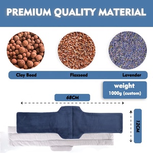 Nouveau produit compresse chaude pour le corps <span class=keywords><strong>de</strong></span> graines <span class=keywords><strong>de</strong></span> <span class=keywords><strong>lin</strong></span> coussin <span class=keywords><strong>chauffant</strong></span> micro-ondable pour le cou et les épaules enveloppement <span class=keywords><strong>de</strong></span> cou chauffé au micro-ondes - Product Image 6