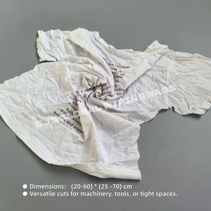 Trapos de Algodón Blancos Impresos para Limpieza Industrial, Trapos de Algodón de Alta Resistencia con Gran Absorción de Agua - Product Image 3