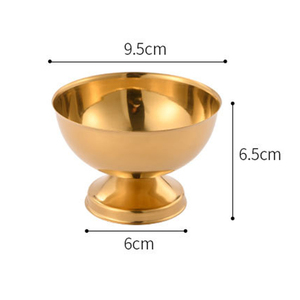 Tazón para Helado en Forma de Copa de Acero Inoxidable con Tallo, Color Metálico, Copa de Postre de Alta Gama para Cafetería y Fiestas - Product Image 6