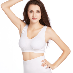 Le donne Più Il Formato Della Biancheria Intima Delle Signore Solido Dell'involucro della Cassa Estraibile Imbottito Senza Soluzione di Continuità Sport di Yoga Del Reggiseno - Product Image 2