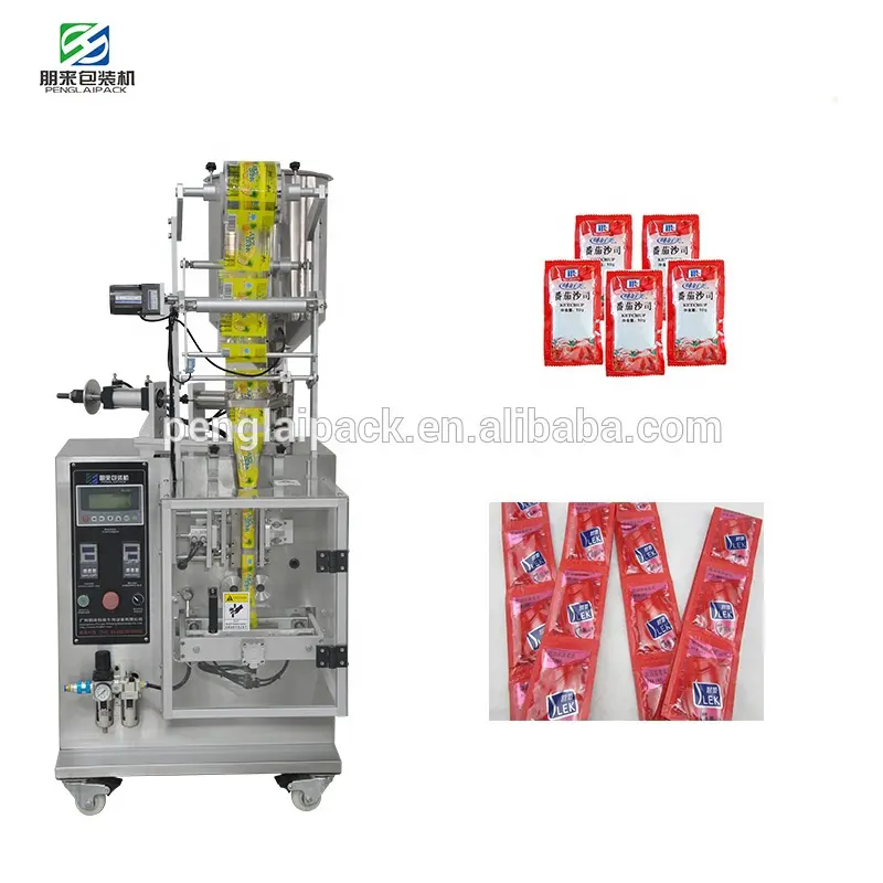 High productivity safety automatic hot sale tomato paste sachet sauce water ketchup milk cream liquid filling packaging machine
