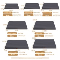 Matelas orthopédique pour animaux de compagnie en mousse à mémoire de forme, imperméable et amovible, avec étiquette en cuir, pour soulagement des articulations, pour chien, usage intérieur, vente en gros