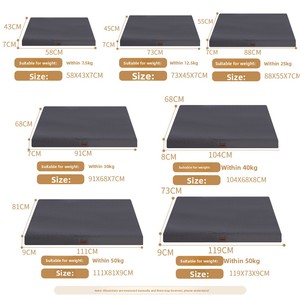 Colchón ortopédico impermeable <span class=keywords><strong>de</strong></span> espuma <span class=keywords><strong>de</strong></span> caja <span class=keywords><strong>de</strong></span> huevos con etiqueta <span class=keywords><strong>de</strong></span> cuero para alivio <span class=keywords><strong>de</strong></span> articulaciones para perros, para suelo interior, venta al por mayor - Product Image 4