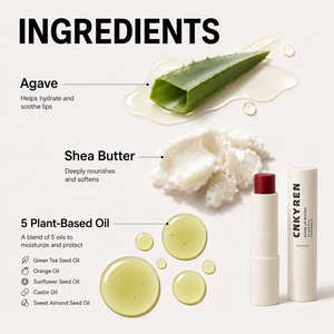 Bálsamo labial natural <span class=keywords><strong>Agave</strong></span> Vegan Fórmula 5 Aceite a base <span class=keywords><strong>de</strong></span> plantas Textura suave y sedosa para labios agrietados Hidratante - Product Image 3