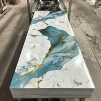 Commande en gros de panneaux muraux modernes en PVC brillant UV 1220x2440 2,5mm 3mm, étanches, pour la maison, le commerce, les bureaux et les centres commerciaux