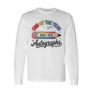 Camiseta de manga larga con autógrafos de fin de año 2024-2025, regalo de despedida escolar - Product Image 2