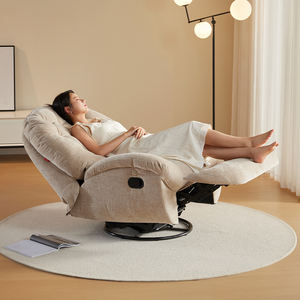 เก้าอี้ปรับเอนแบบหมุนได้ รุ่น New Color Velvet ขนาดใหญ่ แบบปรับด้วยมือ  สำหรับนั่งคนเดียว - Product Image 4