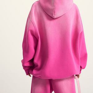 Fabricants de vêtements personnalisés de haute qualité, sweat à capuche décontracté en coton 100% avec effet délavé, épaules tombantes, unisexe, style hip-hop, pour l'hiver, ODM - Product Image 5