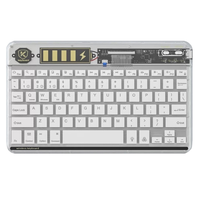 Factory Direct Transparent Lighting Mini Keyboard Wireless Silent Keypad Keyboard for Home Office