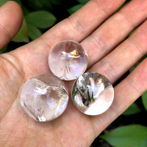 Wholesale Natural clear Quartz Sphere Mini 2cm rainbow clear Quartz <b>Crystal</b> <b>Ball</b> - Product Image 1