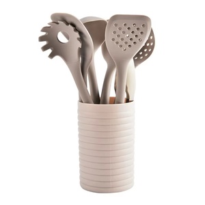 Ensemble de spatules en gros, ustensiles de cuisine résistants à la chaleur, ensemble d'ustensiles de cuisine en silicone pour ustensiles de cuisson antiadhésifs - Product Image 1