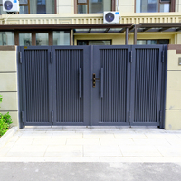 Portes automatiques rétractables coulissantes en alliage d'aluminium, pliables, écologiques, durables, anti-corrosion, pour appartements et hôtels