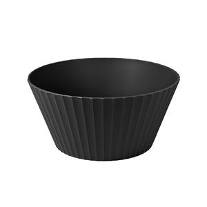 Tazones de sopa de lujo de 25cm de polipropileno negro mate estilo japonés americano grande seguridad y facilidad de uso comida rápida - Product Image 1