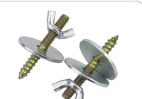 Boulon de suspension de cage à oiseaux en acier inoxydable M10 vis à bois autotaraudeuse papillon écrou rondelle perroquet jouets support griffes tige de meulage