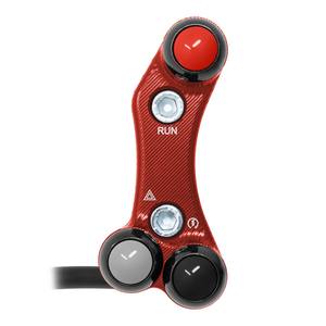 Interruttore Manubrio Destro per Yamaha YZF-R7 (Fori Allineati) (Rosso) - Product Image 1