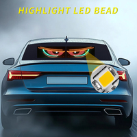 USB Animated Demon Eyes Screen Led Matrix Panel Led Display pour camion pare-brise Devil Eyes Lights for Car Truck Off-road SUV