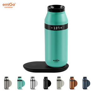 EmiGo - Taza de Viaje Inteligente de Acero Inoxidable de 475 ml (16 oz), Resistente al Calor, con Control de Temperatura, para Regalos de Aniversario - Product Image 1