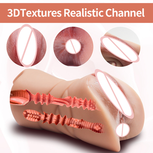 1.6lb Pengalaman Seks Nyata Stimulasi Deep Throat untuk Pria dengan Anus Vagina Mulut 3 in 1 Pocket Pussy Sex Toys Juguetes Sexuales - Product Image 4