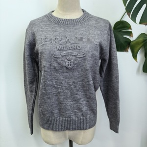 Maglione Versatile Anti-Età in Tessuto Pile Artico per <span class=keywords><strong>Donna</strong></span>, con Motivo a Lettere 3D, Lavorazione Artigianale, Top in Maglia Versatile - Product Image 2