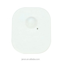 Étiquette antivol rigide carrée RF 8,2 MHz pour système EAS, avec broche, en plastique ABS noir, pour diverses boutiques de détail