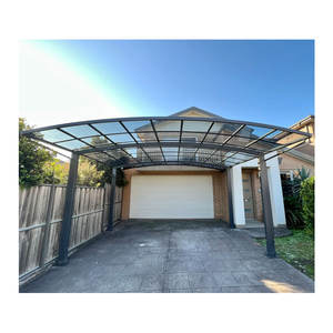 Garagem Externa Impermeável de Policarbonato com Sombra para Carro, Garagem de Alumínio Cantilever para Estacionamento de Veículos - Product Image 5