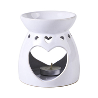Gros Bougie Cire Fondre Réchauffeur Brûleurs Blanc Porcelaine Huile Essentielle Brûleur En Céramique Pour Noël