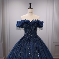 Robe de soirée élégante en cachemire à une épaule, ornée de diamants, coupe bal, collection automne 2026 pour femme adulte, approvisionnement transfrontalier