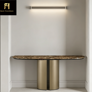 Table console décorative de luxe en céramique italienne pour salon et <span class=keywords><strong>couloir</strong></span>, table console d'angle en métal de haute qualité pour hôtel - Product Image 5