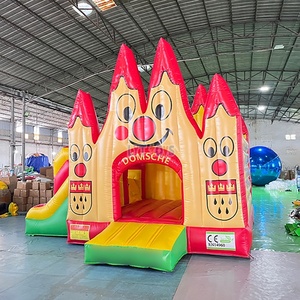 Structure gonflable colorée et attrayante avec toboggan pour les services de divertissement des fêtes d'anniversaire des enfants - Product Image 1