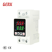 Protector de Sobretensión CA Monofásico SVC 15kVA Ajustable 63A con Relé de Monitoreo Multifunción para Carril DIN y Caja de Distribución con Pantalla