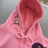 YKH 330GSM Transfer Print Logo Hoodie Fleece Pullover Diseño personalizado Streetwear Alta calidad Oversized Blank Men's Wear Hoodie